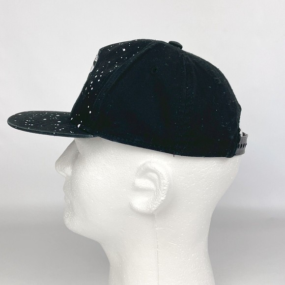 Star Wars Boys Black Vader Tie Fighter White Dots Strap Back Baseball Hat Cap - Picture 8 of 12